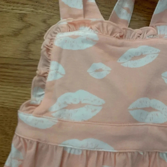 NWT Angel Dear Sun Suit Bumble Baby Girl Pink with Kisses 3-6 Months - Picture 3 of 6